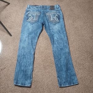 Mens rock revival jeans